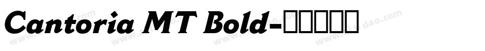 Cantoria MT Bold字体转换